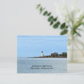 Annisquam Lighthouse Postcard Postkarte (Stehend Vorderseite)