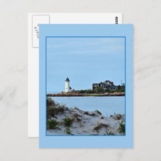 Annisquam Lighthouse Postcard Postkarte (Vorne/Hinten)