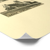 Anniston, AL Panoramic Karte - 1887 Poster (Ecke)