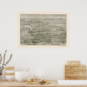 Anniston, AL Panoramic Karte - 1903 Poster (Küche)