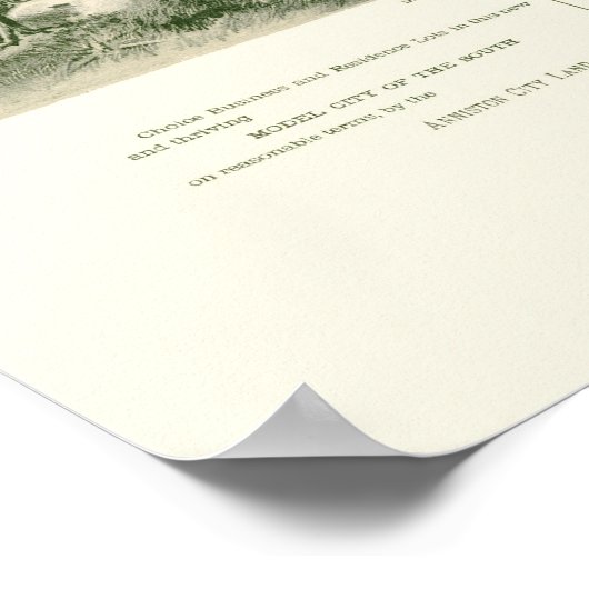 Anniston, AL Panoramic Map - 1888 Poster (Ecke)