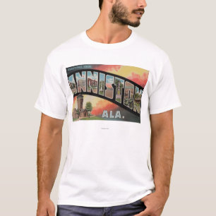 Anniston, Alabama - große Buchstabe-Szenen T-Shirt