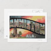 Anniston, Alabama - Große Buchstabenszenen Postkarte (Vorne/Hinten)
