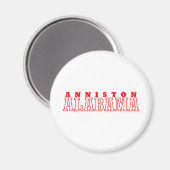 Anniston, Stadtdesign in Alabama Magnet (Vorderseite/Rückseite)