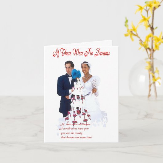 Anniverasry Card/ Interracial Karte (Gelbe Blume)