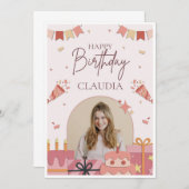 ANNIVERSAIRE EINLADUNG (Vorne/Hinten)