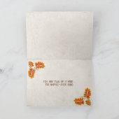 anniversary autumn scarecrows on hay bale karte (Innenseite)