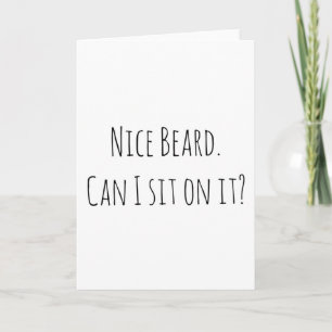 Anniversary boyfriend birthday card nice beard karte