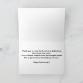 Anniversary Butterfly und Blume Karte (Innenseite)