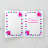 Anniversary card 35 coral karte (Innenseite)