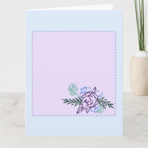 Anniversary Card für die Rose Aqua Peacock Karte