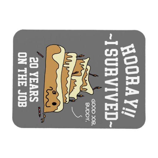 Anniversary Card für Mitarbeiter Magnet (Horizontal)