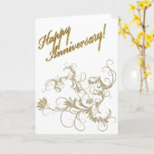 anniversary card karte (Gelbe Blume)