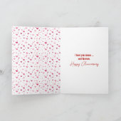 Anniversary Cats Slow Dancing Karte (Innenseite)