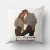 Anniversary Couple Pillow – You Will Forever Be My Kissen (Vorderseite)