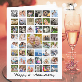 Anniversary Foto Collage 47 Pictures Personalized Karte