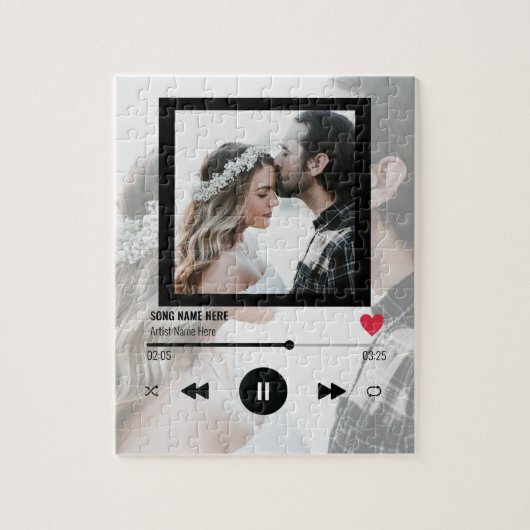 Anniversary Foto von First Dance Song Paares Gift Puzzle (Vertikal)