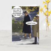 ANNIVERSARY, Funny Card Karte (Gelbe Blume)