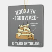 Anniversary Funny Keramikornament (Links)