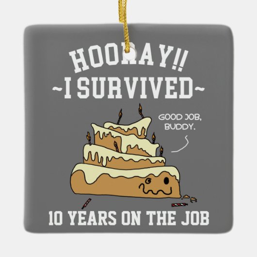 Anniversary Funny Keramikornament (Vorderseite)