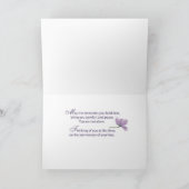 Anniversary of Loss of Loved One Single Flower Karte (Innenseite)