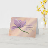 Anniversary of Loss of Loved One Single Flower Karte (Gelbe Blume)