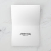 Anniversary of Wedding Cute and Fun Custom Name Karte (Innenseite)