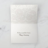 Anniversary Open Vintage Book Karte (Innenseite)