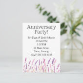 Anniversary party invitations einladungspostkarte (Stehend Vorderseite)