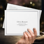 Anniversary Photo Arch Black & White Romantic Einladung