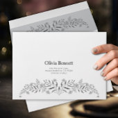 Anniversary Photo Arch Black & White Romantic Einladung