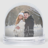 Anniversary Photo Snow Globe Schneekugeln (Rückseite)