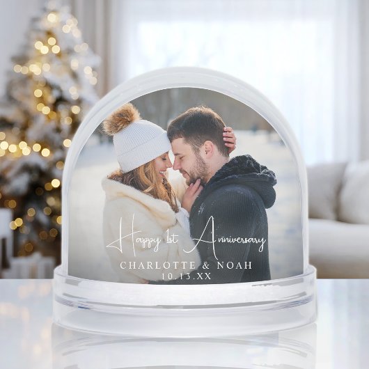 Anniversary Photo Snow Globe Schneekugeln