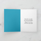 Anniversary Rainbow Splashing In a Puddle Karte (Innenseite)