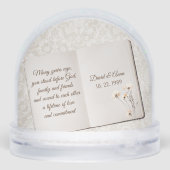 Anniversary Scrapbook On Damask Schneekugeln (Rückseite)