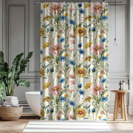 Anniversary Shower Curtain Soft Floral Surprise Duschvorhang