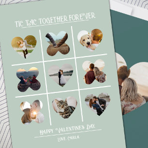 Anniversary Tic Tac Together Photo Valentine Card Feiertagskarte