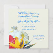 Anniversary Vows vom tropischen Hawaii Einladung (Vorderseite)