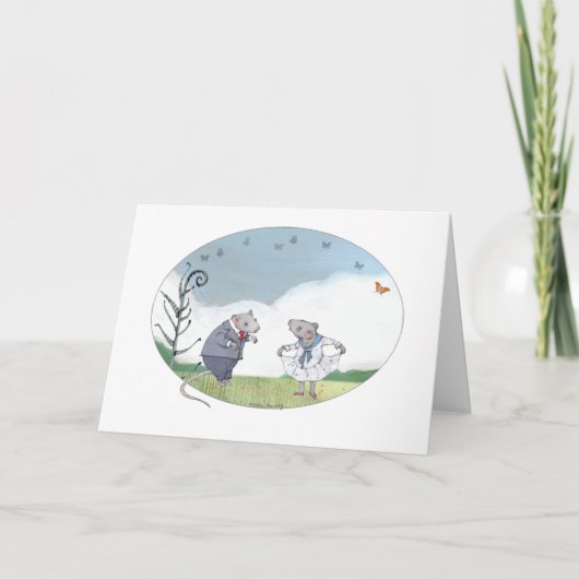 Anniversay Mice Karte (Vorderseite)