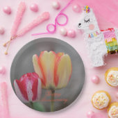Annivsersary Tulip Paper Plate Pappteller (Party)