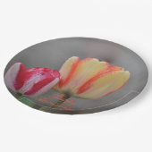Annivsersary Tulip Paper Plate Pappteller (Schrägansicht)