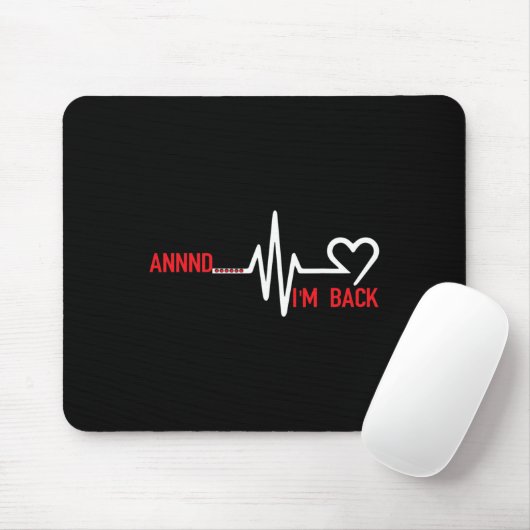 Annnd Im Ck - Heart Disease Awareness  Mousepad (Mit Mouse)