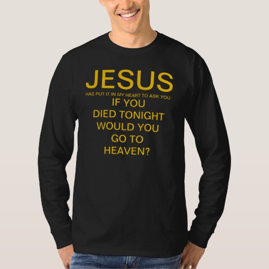annoncieren Sie Jesus in Ihrem Leben T-Shirt (Vorderseite)