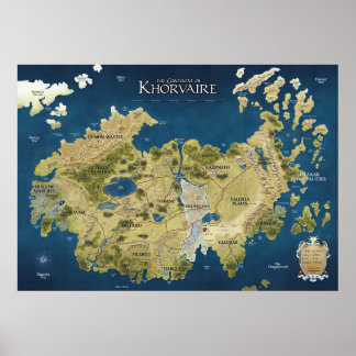 Annotated Map of Khorvaire (Eberron) Poster
