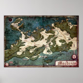 Annotated Map of Mordent (Ravenloft) Poster (Vorne)