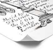 Annotierte Illustration von Pendent, Diagonal Poster (Ecke)