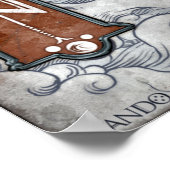 Annotierte Karte von Hazlan (Ravenloft) Poster (Ecke)