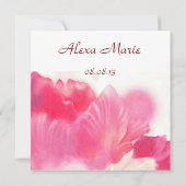 Announccard Pink Tulip Adoption Ankündigung (Rückseite)