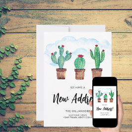 Announcement-Karte für botanische neue Adresse Ankündigung