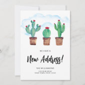 Announcement-Karte für botanische neue Adresse Ankündigung (Vorderseite)